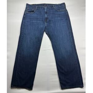 Levi's 569 Men's Loose Straight Fit Blue Denim Jeans - Size 42x32 (42x30.5)